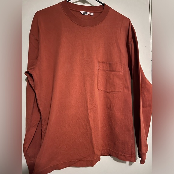 Uniqlo orange shirt with pocket - Picture 1 of 1